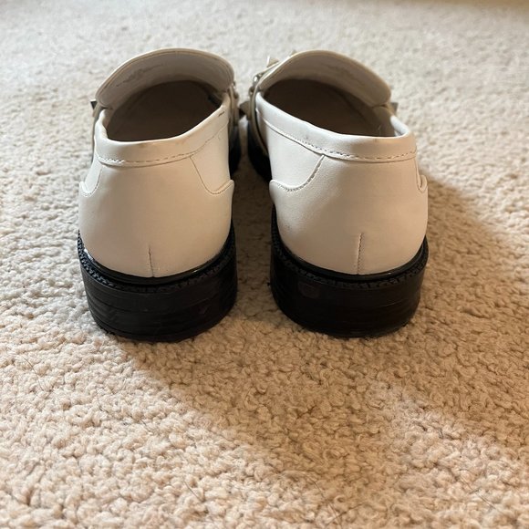 Marc Fisher | White & Silver *Studded* Loafers | Gently Used Condition | 6.5 - Picture 9 of 10